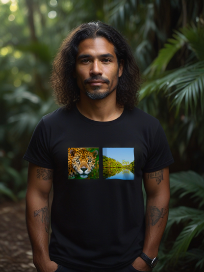 Camiseta Onça-Pintada Amazônica: Natureza em Foco