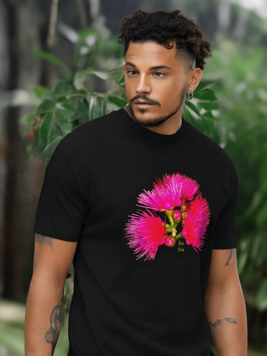 Botânica Rosa: Camiseta Flor de Jambo