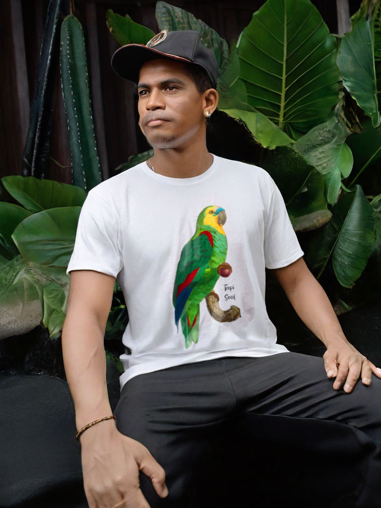 Vida Selvagem: Camiseta Papagaio da Amazônia